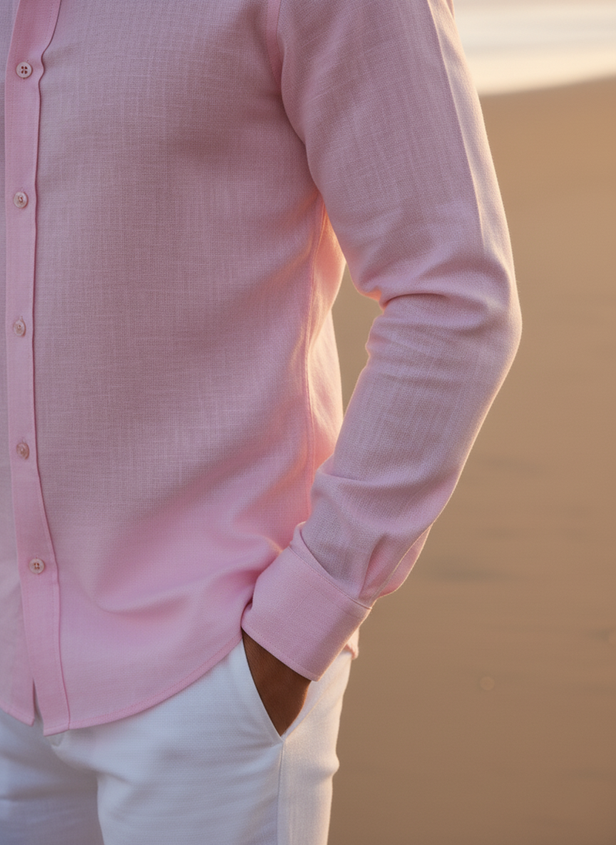 Rose Mist - Linen Cotton Shirt