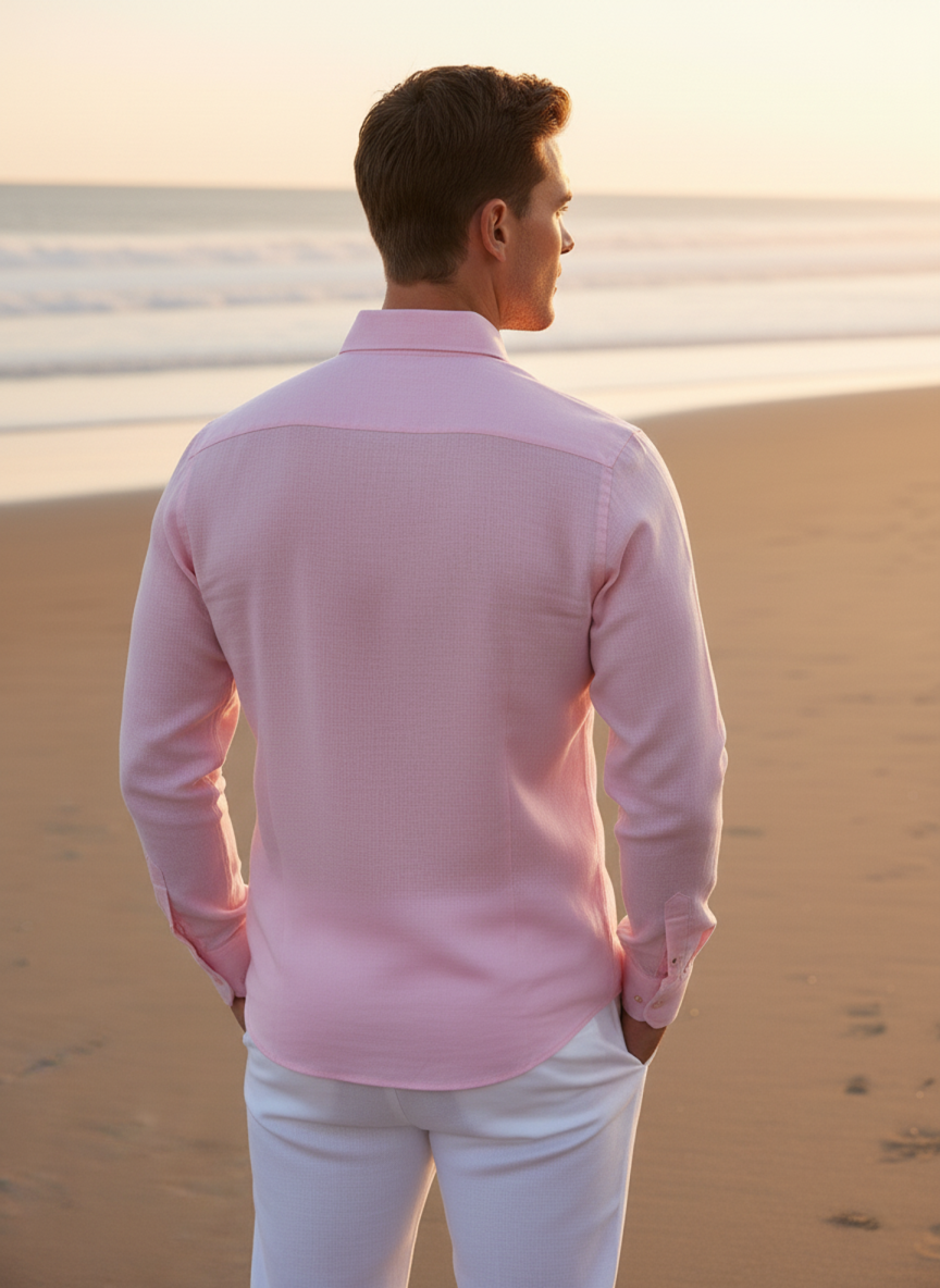 Rose Mist - Linen Cotton Shirt