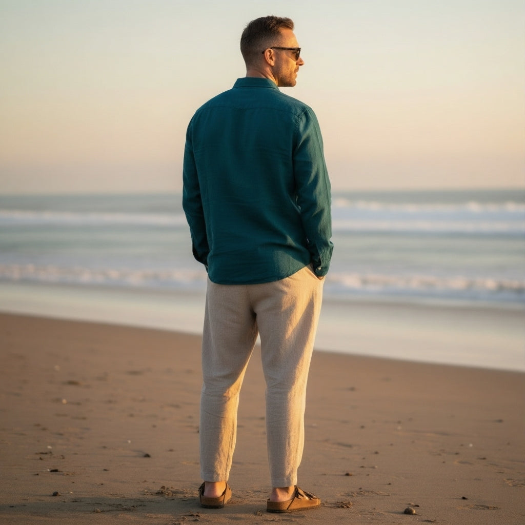 Rama Blue - Pure Linen Shirt