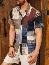 Men regular printed half sleeve shirt for men