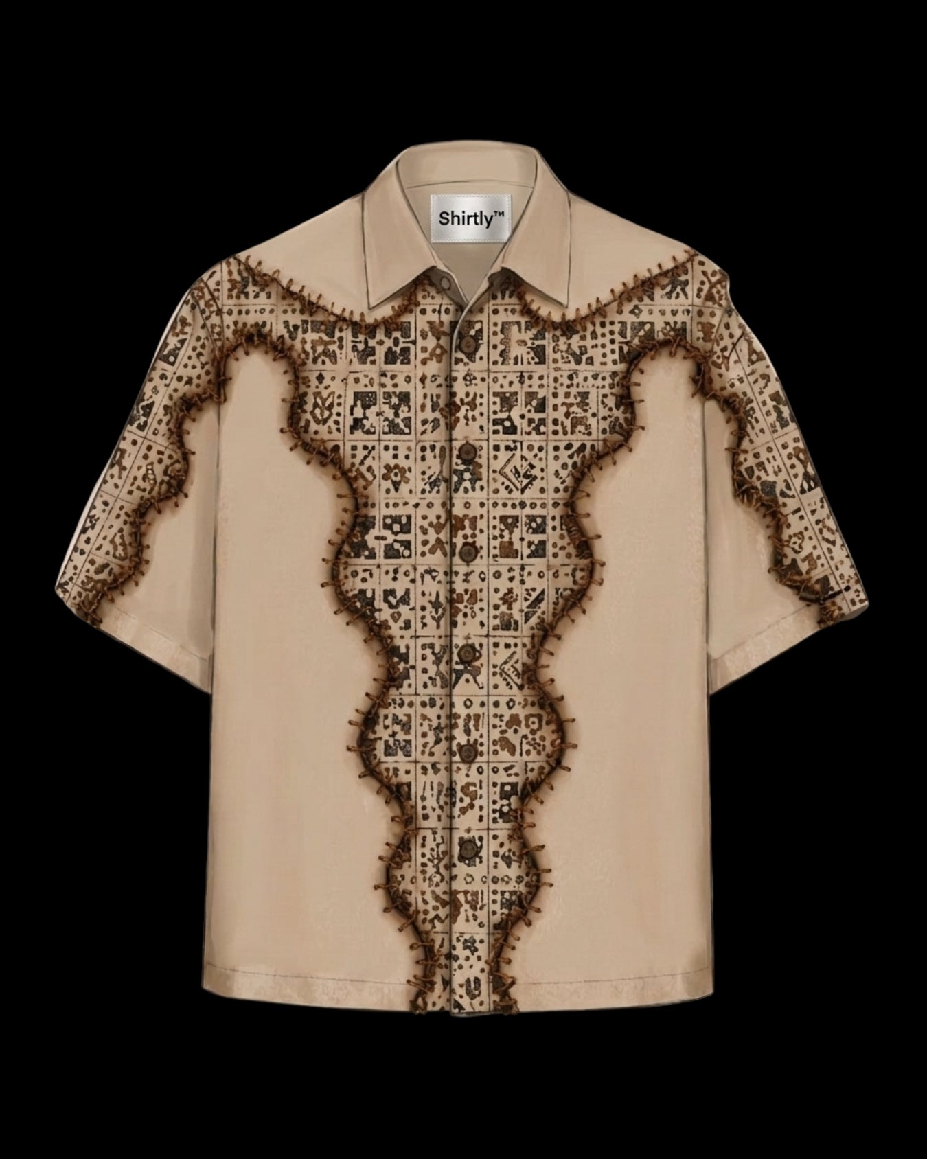Desert Script Oversized Shirt