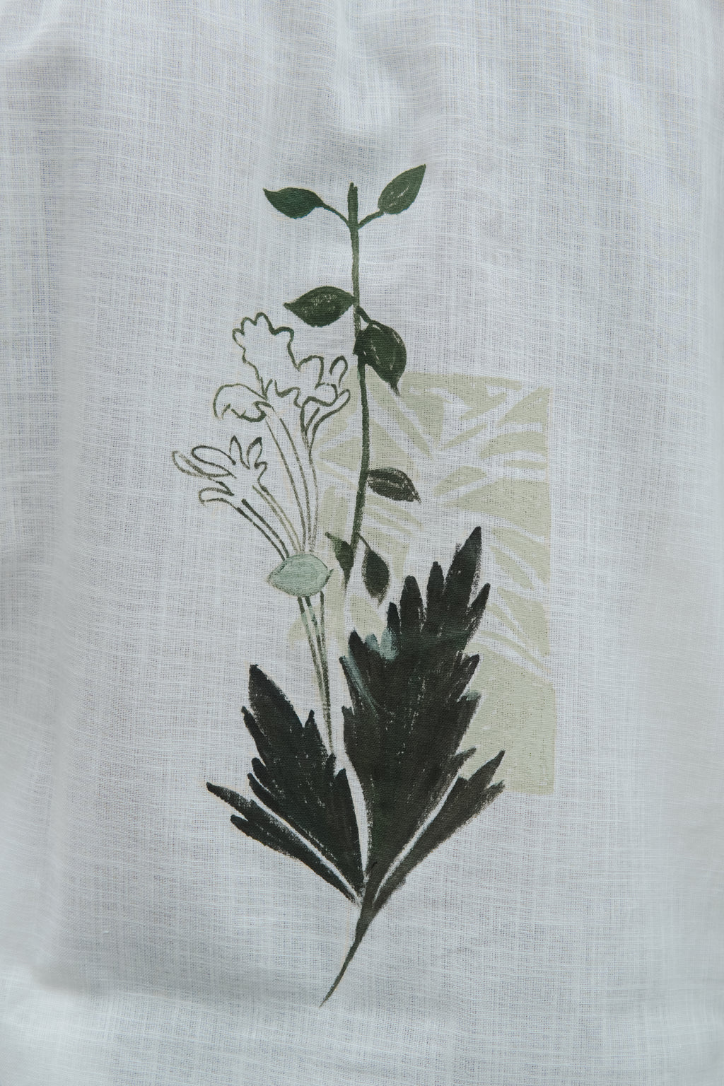 Verdant Whisper – Hand Painted Shirt
