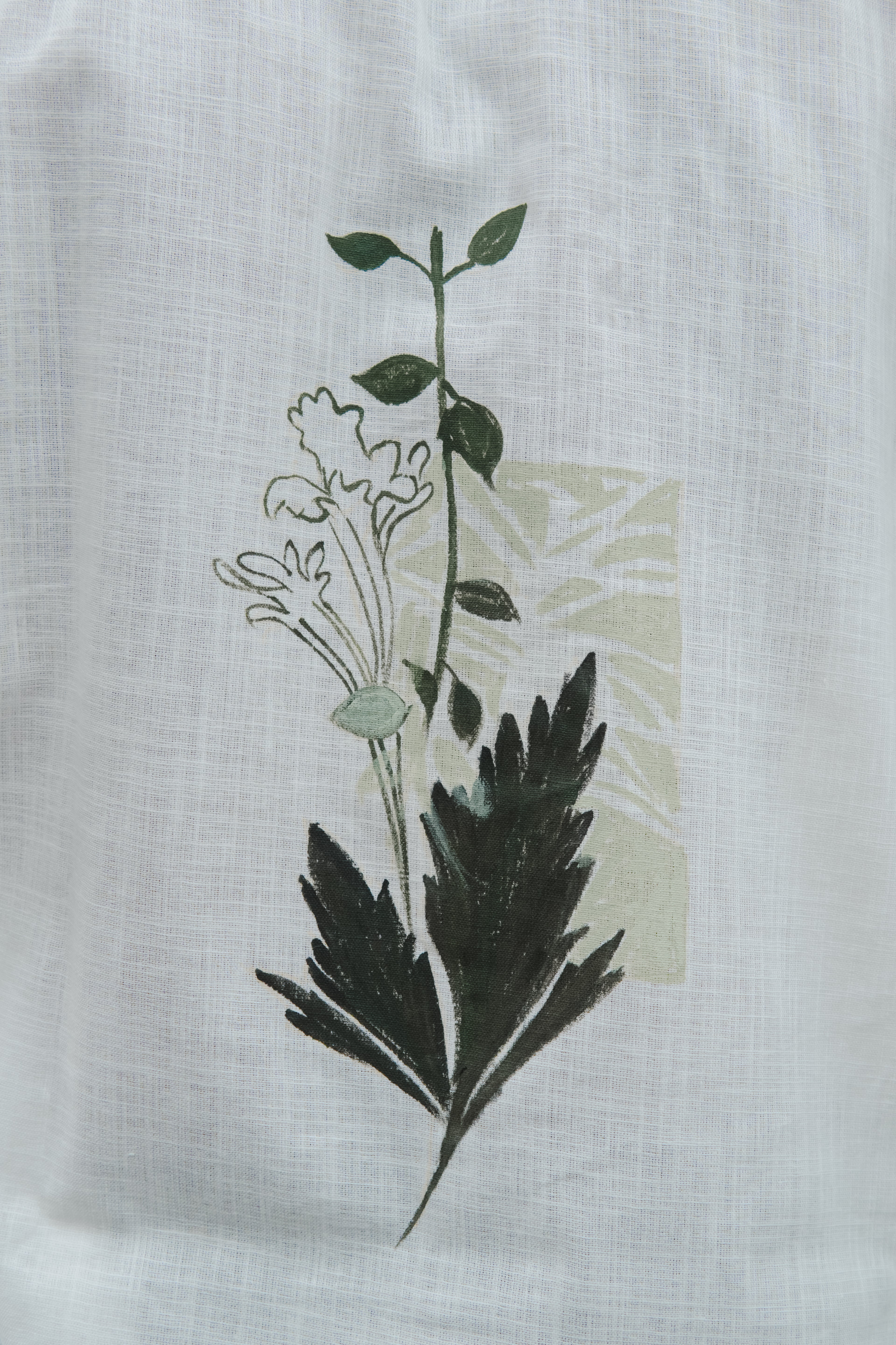 Verdant Whisper – Hand Painted Shirt