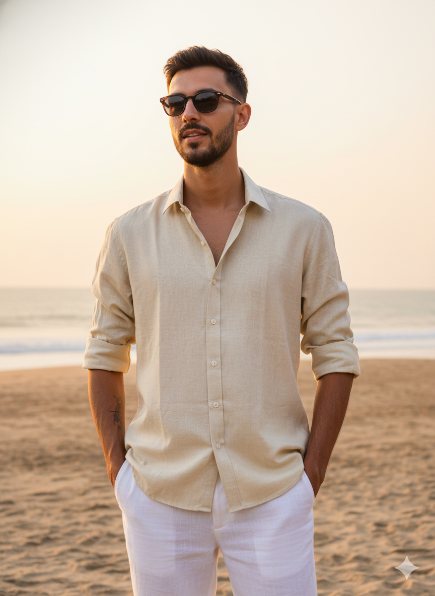 Sandy Dune - Linen Blend Shirt