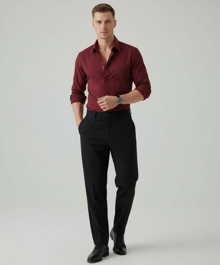 Royal Marron - Synthetic Shirt