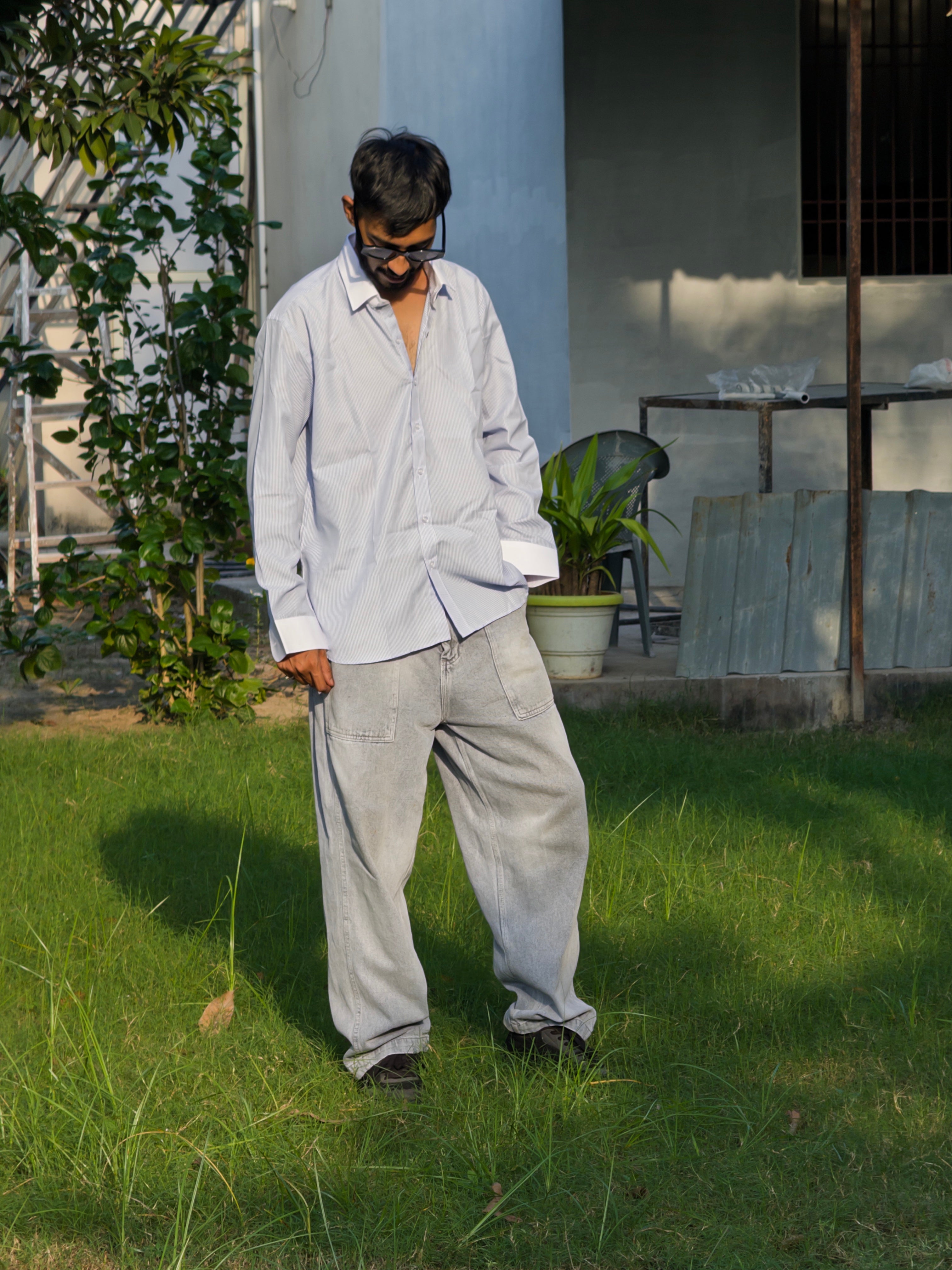 Grey Poise - Stripes Shirt