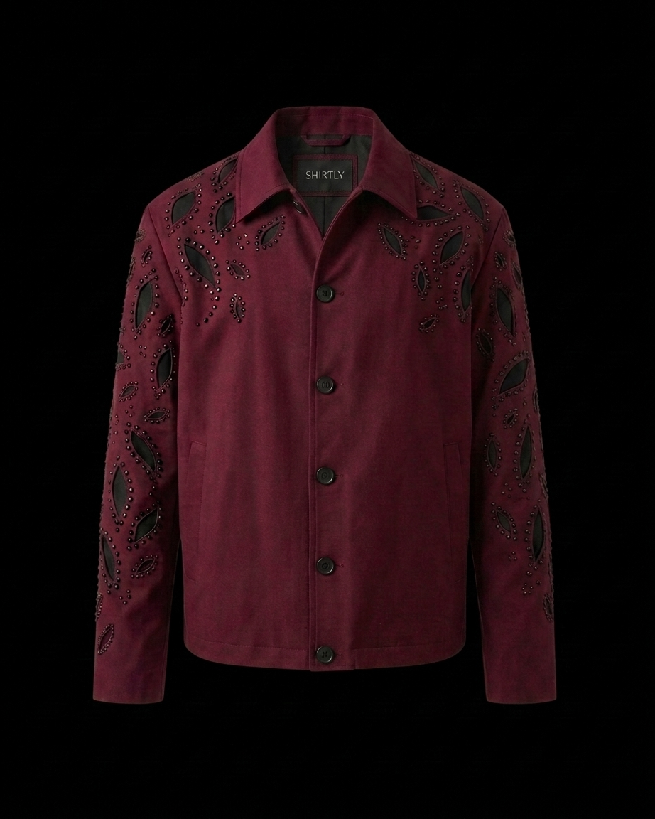 Crimson Veil Jacket