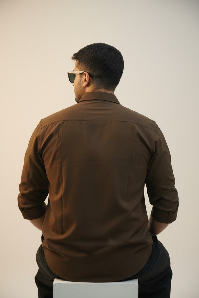 Mocha Hour - Synthetic Shirt