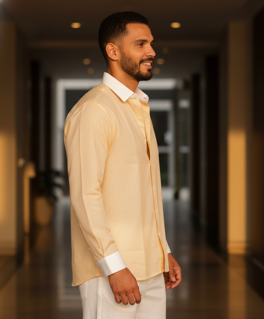 Yellow Poise - Stripes Shirt