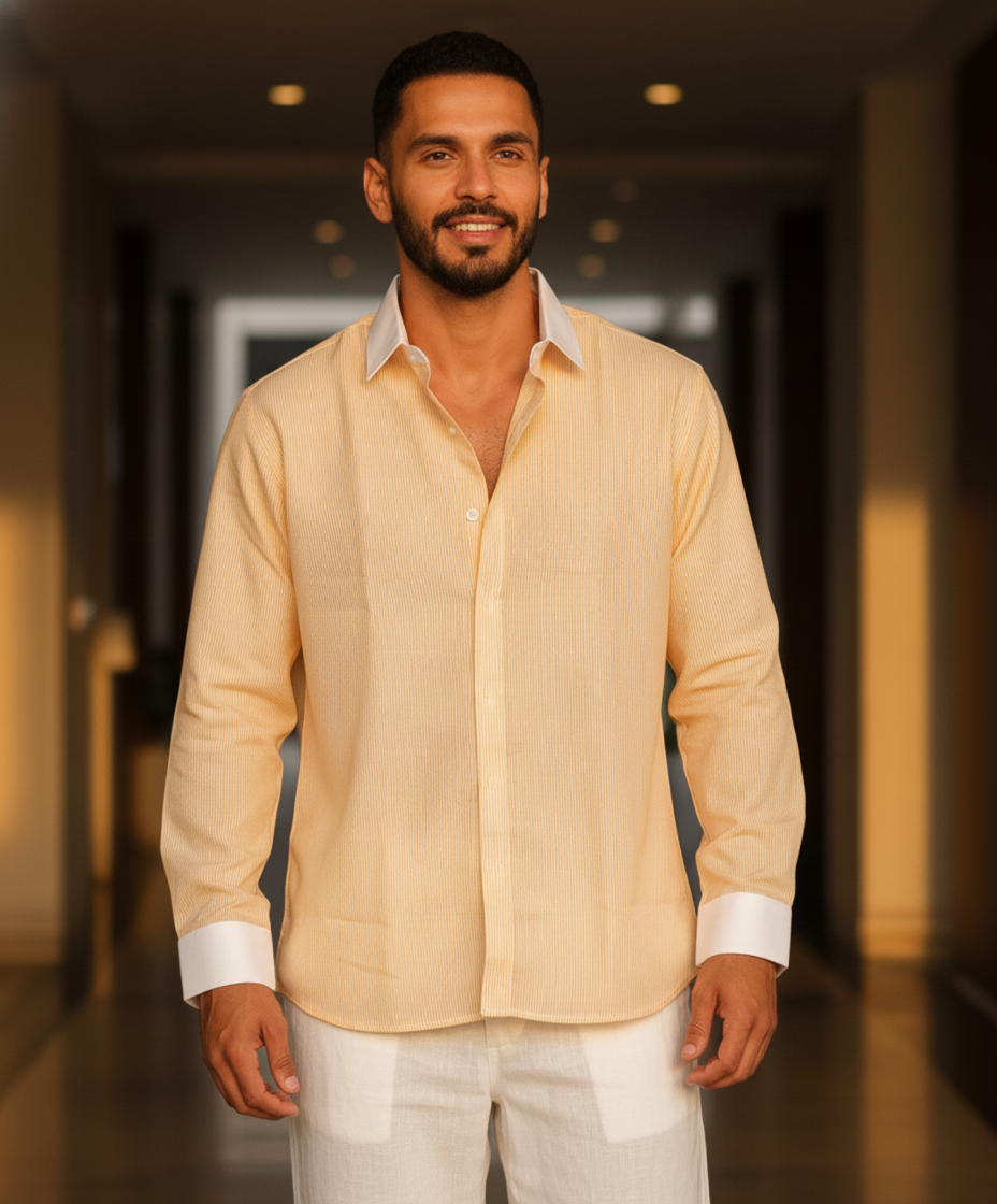 Yellow Poise - Stripes Shirt