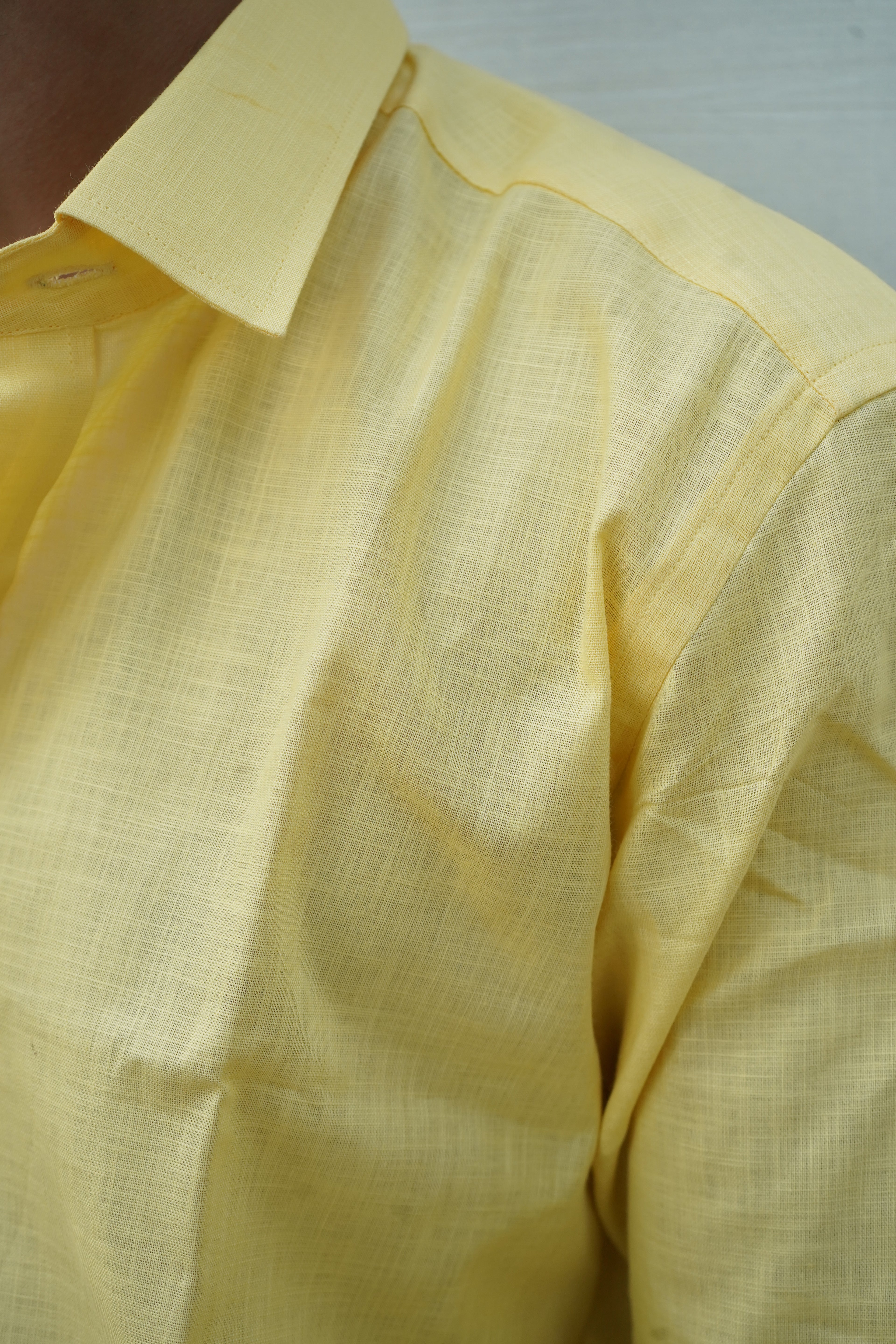 Sunny Yellow - Linen-Cotton Shirt