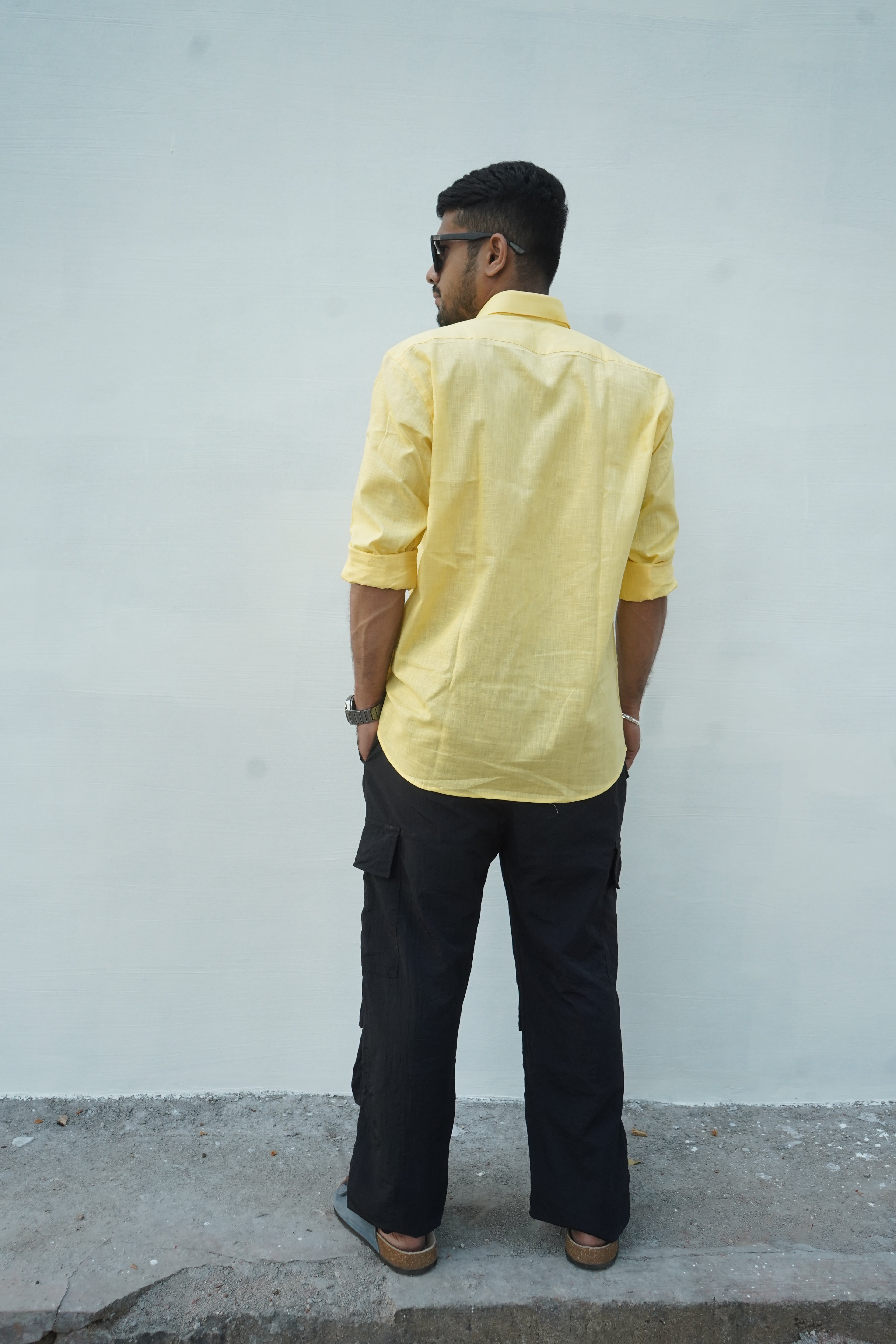 Sunny Yellow - Linen-Cotton Shirt