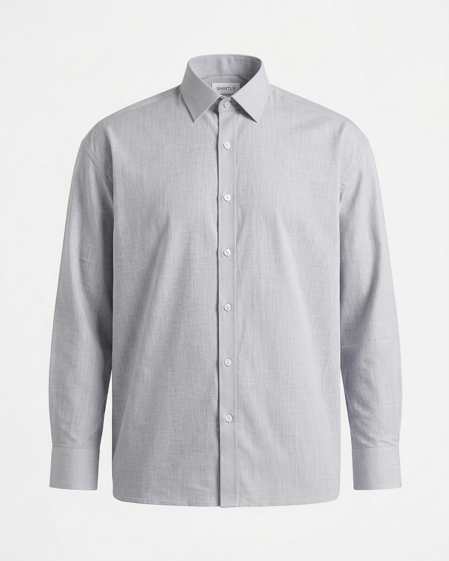 Cloud Grey - Linen Blend Shirt