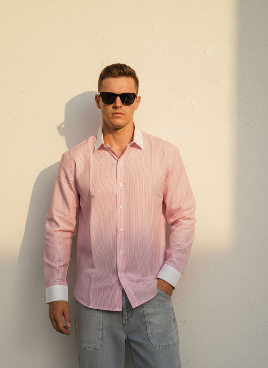 Pink Poise - Stripes Shirt