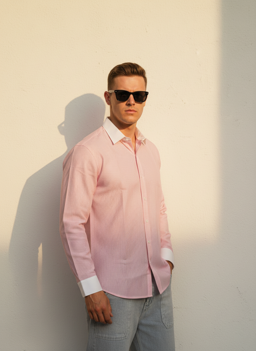 Pink Poise - Stripes Shirt