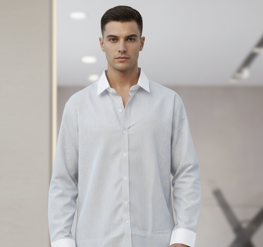 Grey Poise - Stripes Shirt