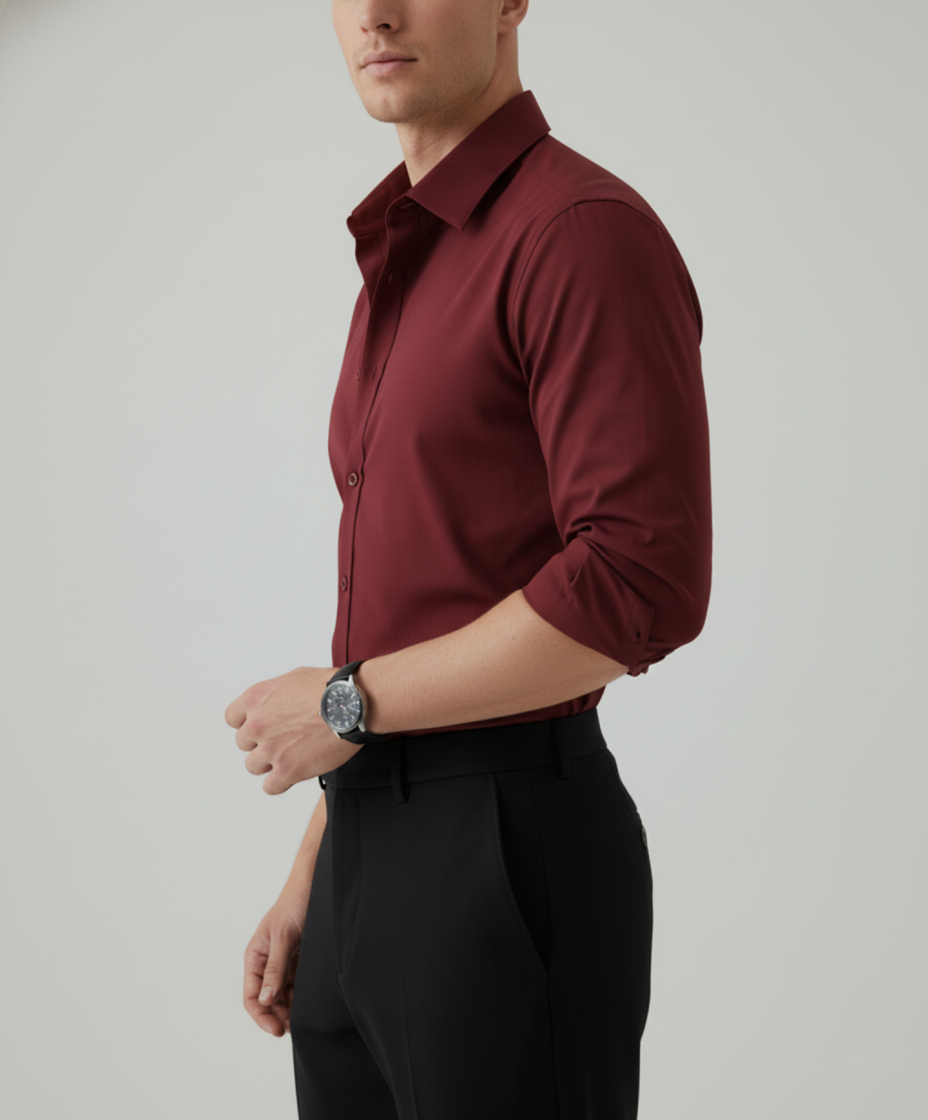 Royal Marron - Synthetic Shirt